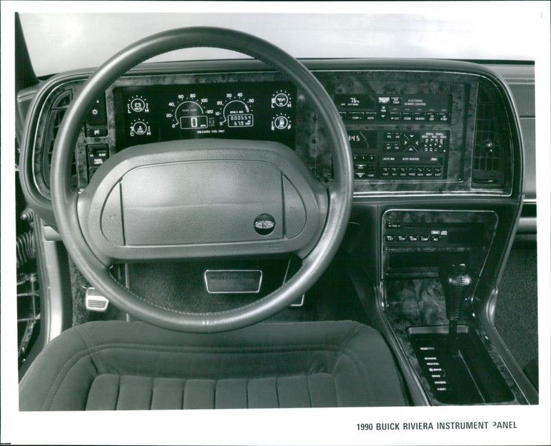 1990 Buick Riviera Instrument Panel - Vintage Photograph