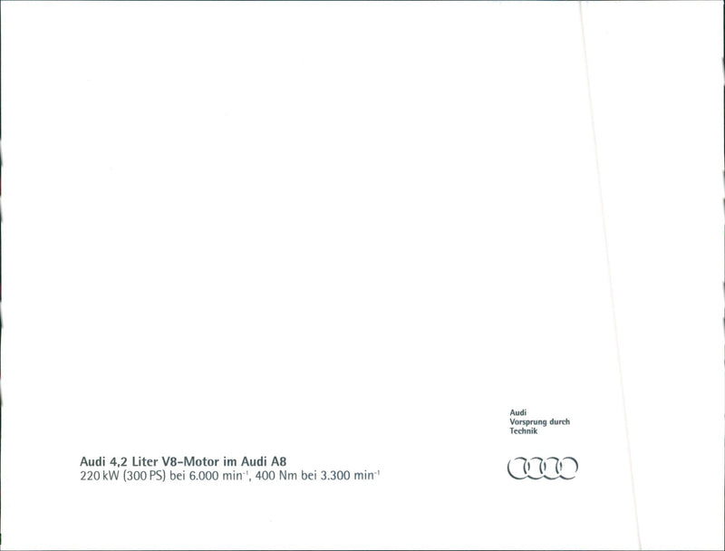 Audi A8 - Vintage Photograph