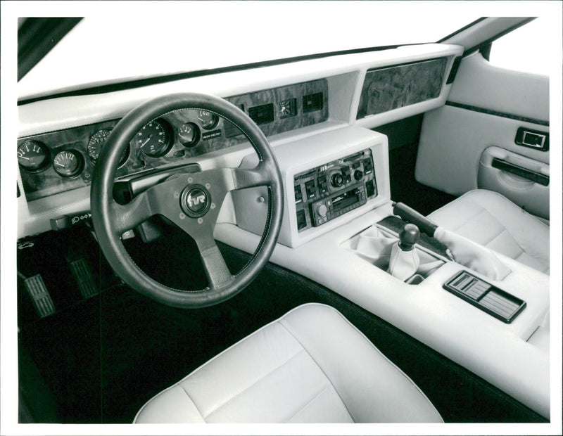 TVR dashboard - Vintage Photograph
