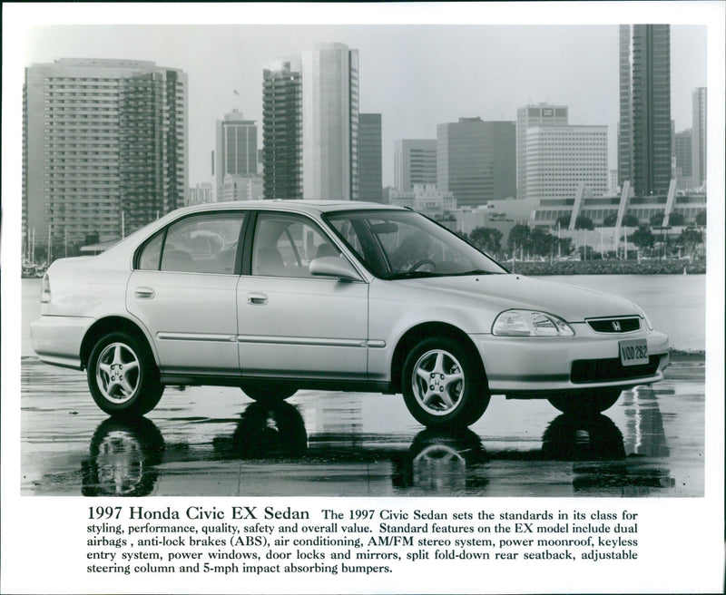 1997 Honda Civic EX Sedan - Vintage Photograph