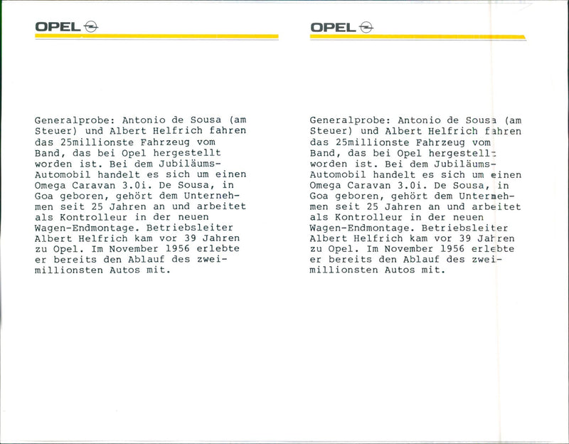 1982 Opel Omega Caravan 3.0i - Vintage Photograph