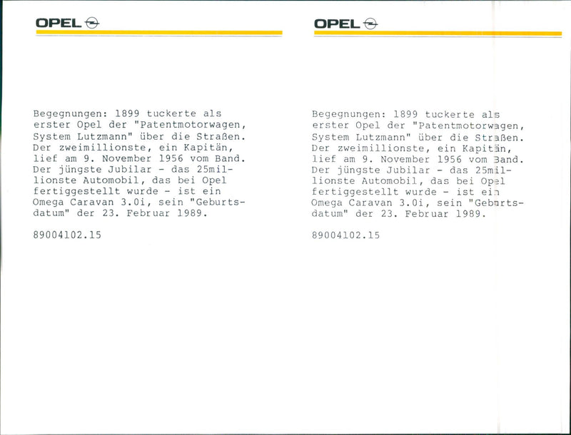 Opel Omega Caravan 3.0i - Vintage Photograph