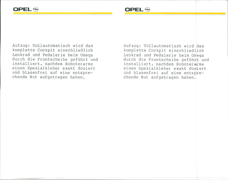 1982 Opel Omega - Vintage Photograph