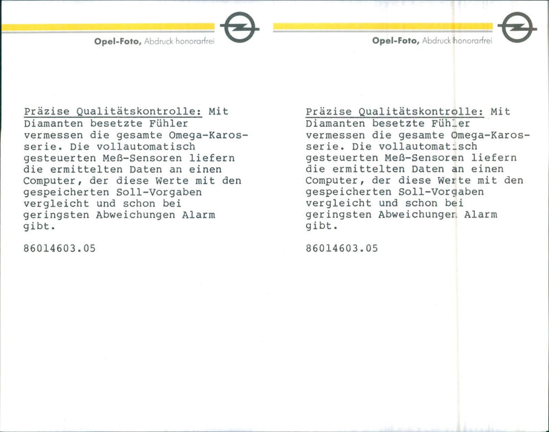 Opel Omega - Vintage Photograph