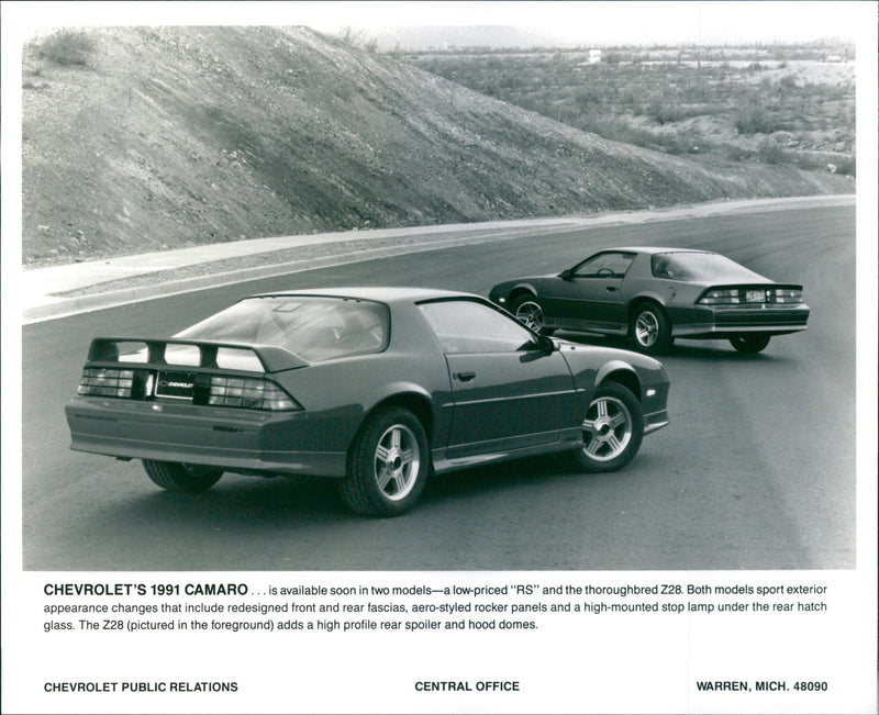 Chevrolet 1991 Camaro - Vintage Photograph