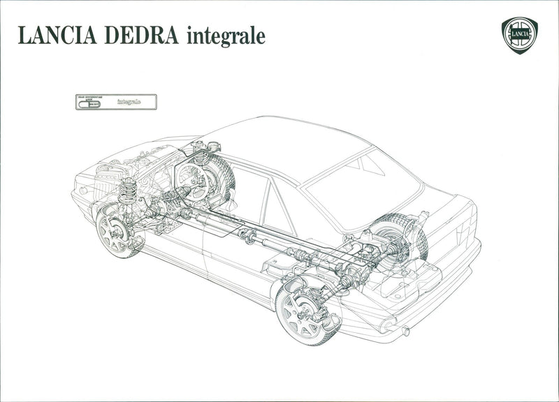 1990 Lancia Dedra Integrale - Vintage Photograph
