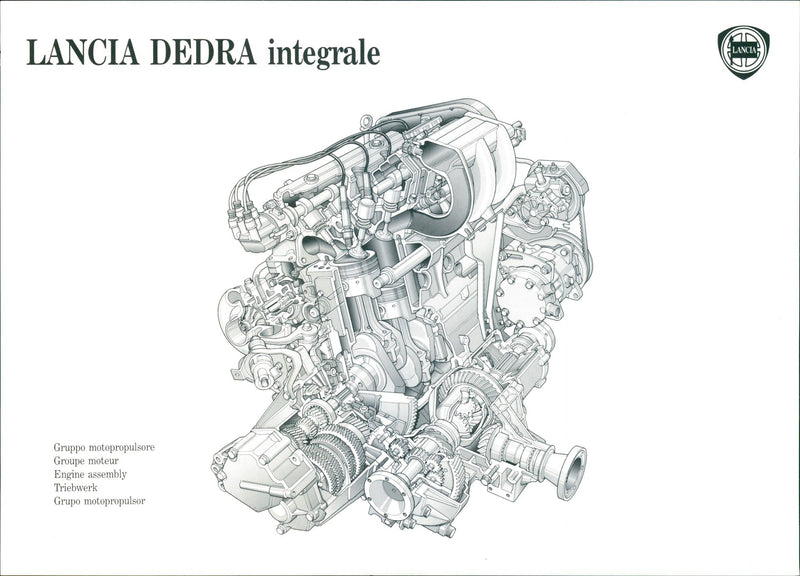 1990 Lancia Dedra Integrale - Vintage Photograph