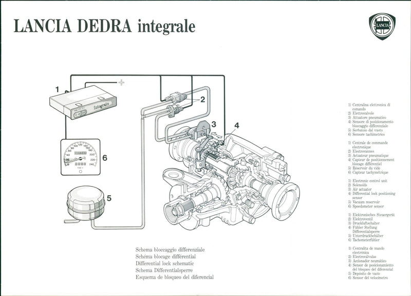 1990 Lancia Dedra Integrale - Vintage Photograph