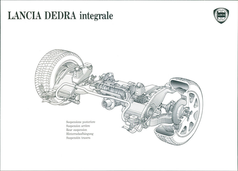 1990 Lancia Dedra Integrale - Vintage Photograph