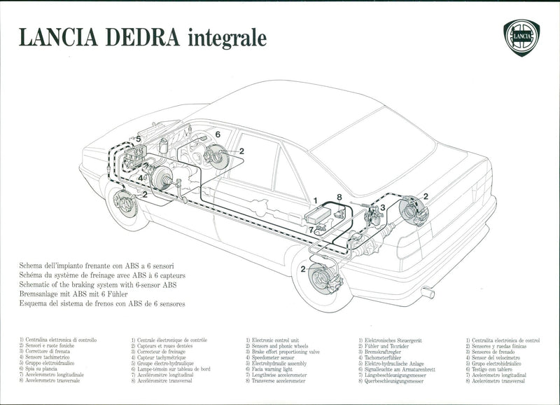 1990 Lancia Dedra Integrale - Vintage Photograph