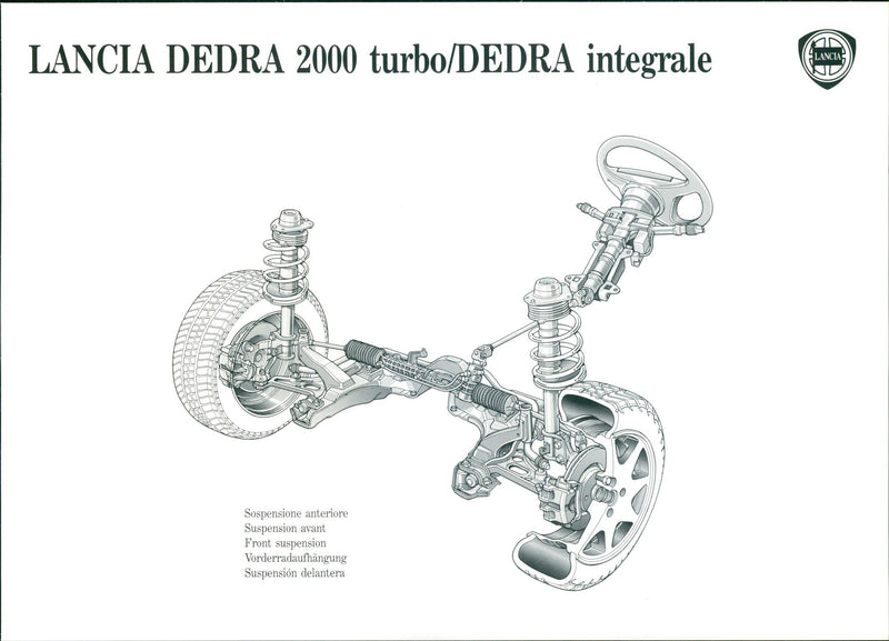 1990 Lancia Dedra 2000 Turbo / Dedra Integrale - Vintage Photograph