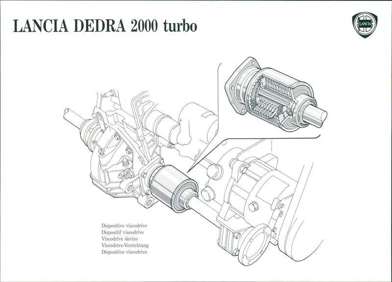 1990 Lancia Dedra 2000 Turbo - Vintage Photograph