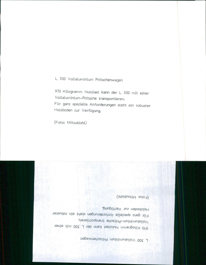 Mitsubishi L300 - Vintage Photograph