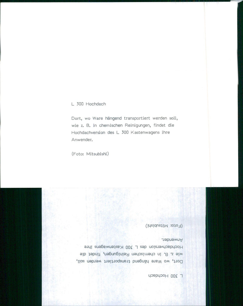 Mitsubishi L300 - Vintage Photograph