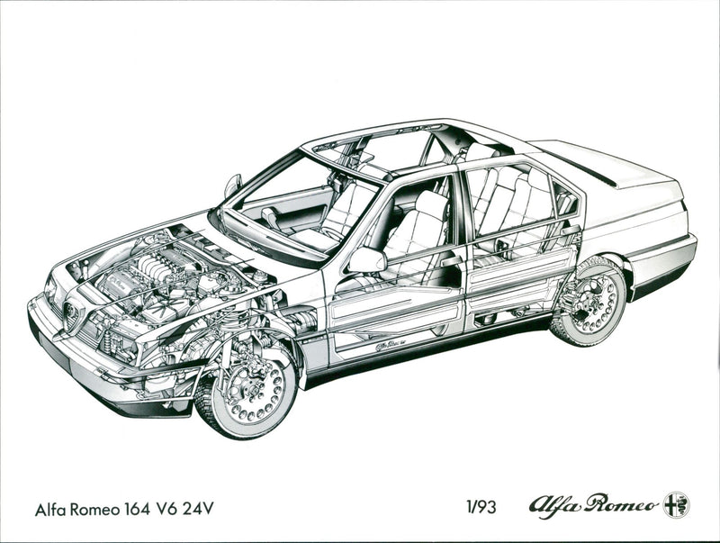 Alfa Romeo 164 - Vintage Photograph