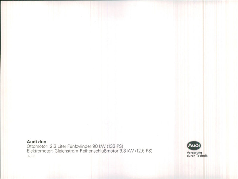 1990 Audi Duo - Vintage Photograph