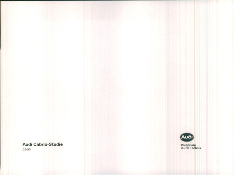 1990 Audi Cabrio-Studie - Vintage Photograph