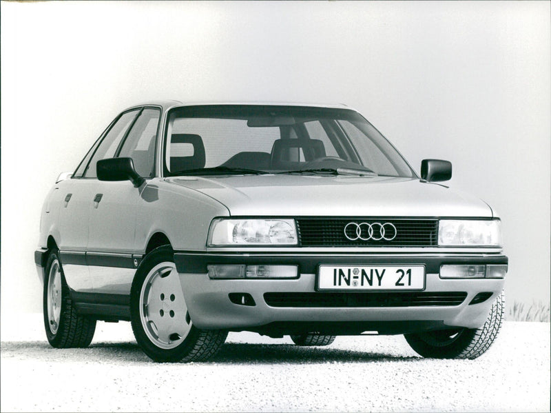 1990 Audi 90 and 1990 Audi 90 2.3 E - Vintage Photograph