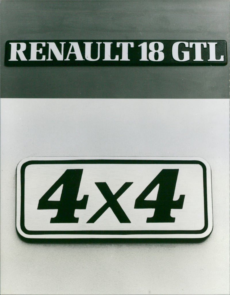 1984 Renault 18 GTL 4x4 Combi - Vintage Photograph