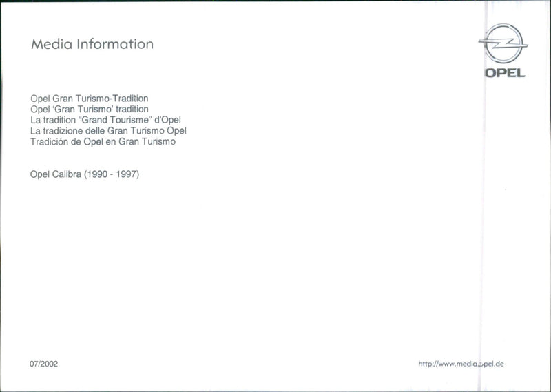 Opel Calibra - Vintage Photograph