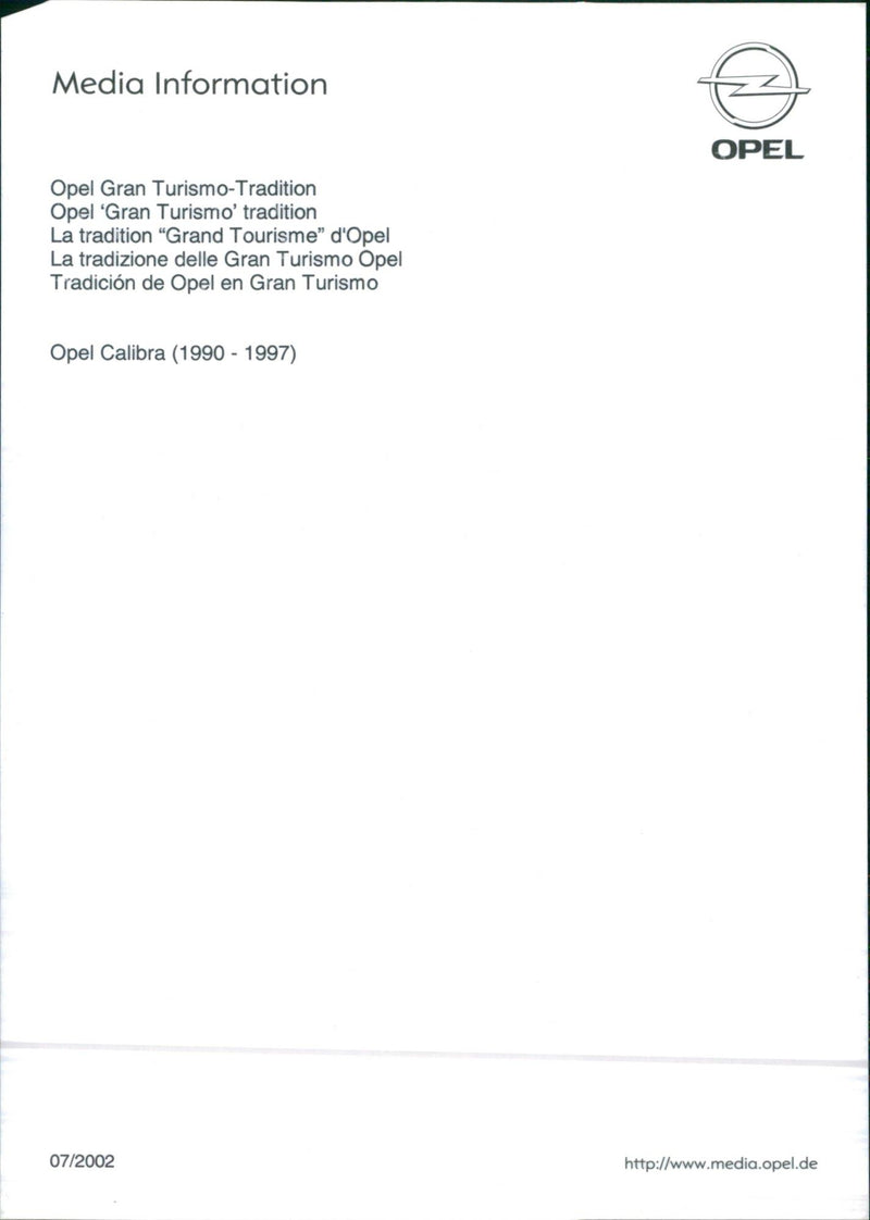 Opel Calibra - Vintage Photograph