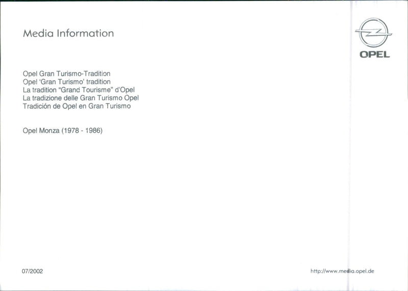 Opel Monza - Vintage Photograph