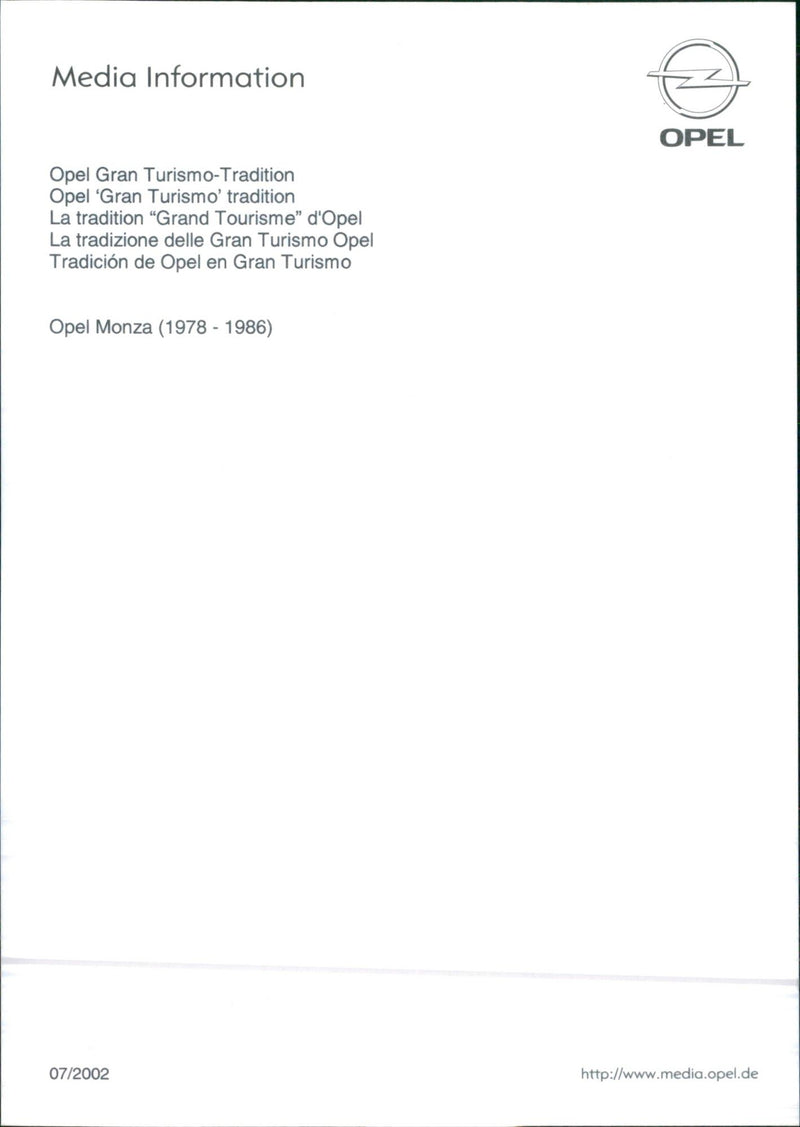 Opel Monza - Vintage Photograph