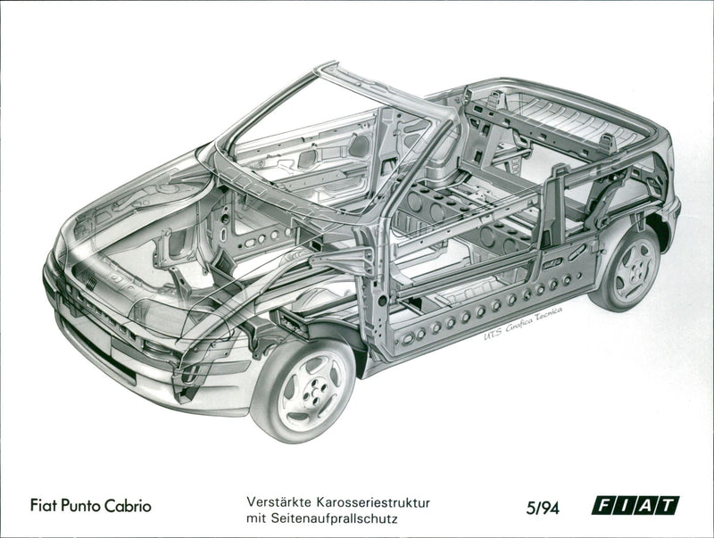 Fiat Punto Cabrio - Vintage Photograph