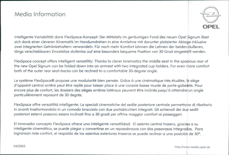 Opel Signum - Vintage Photograph