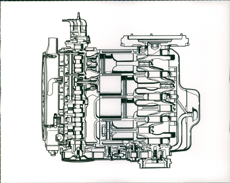 1987 Mazda 626 Engine Parts - Vintage Photograph