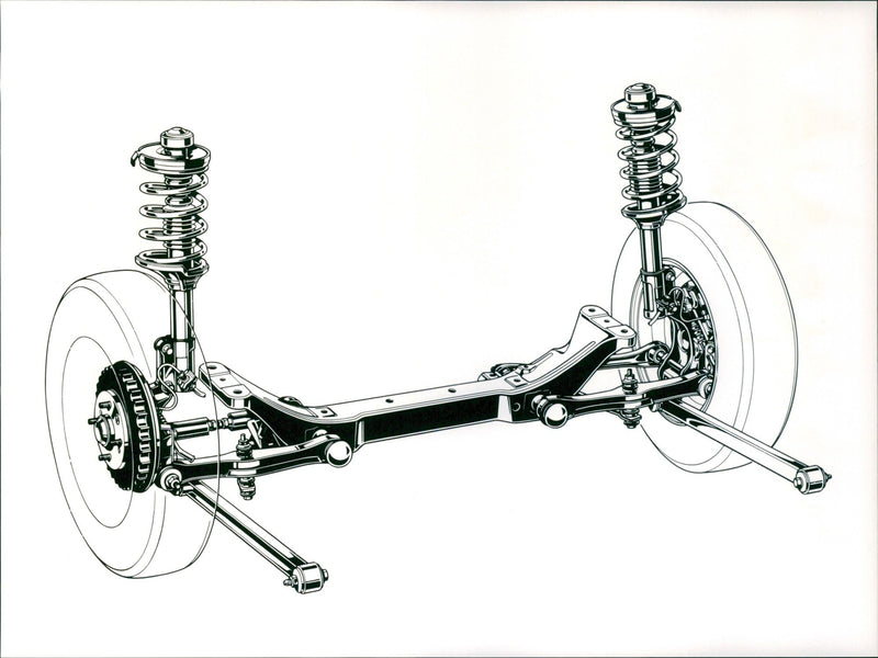 1989 Mazda 323 LX and GLX Rear Axle - Vintage Photograph