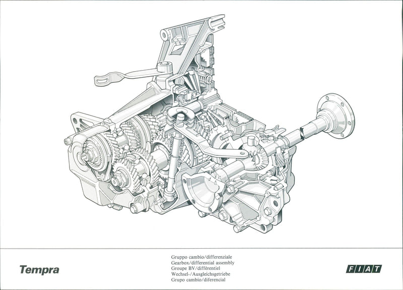 Fiat Tempre Gearbox - Vintage Photograph