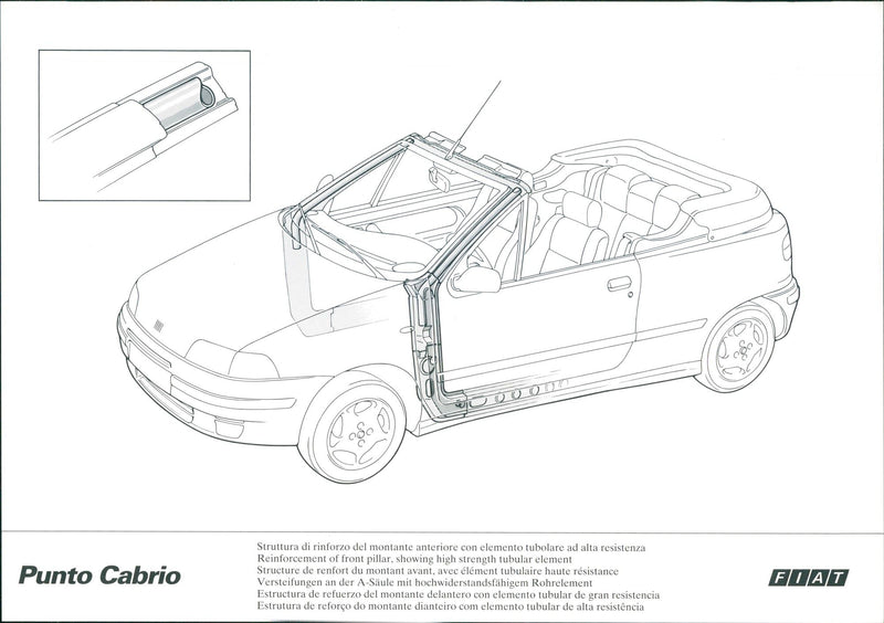 Fiat Punto Cabrio - Vintage Photograph