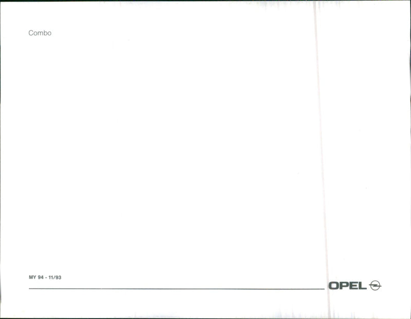 1993 Opel Combo - Vintage Photograph