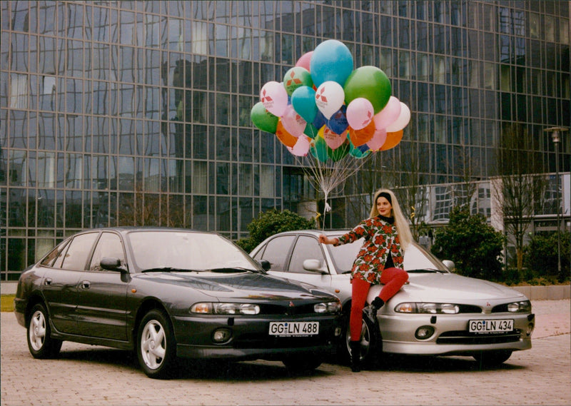 Mitsubishi cars - Vintage Photograph