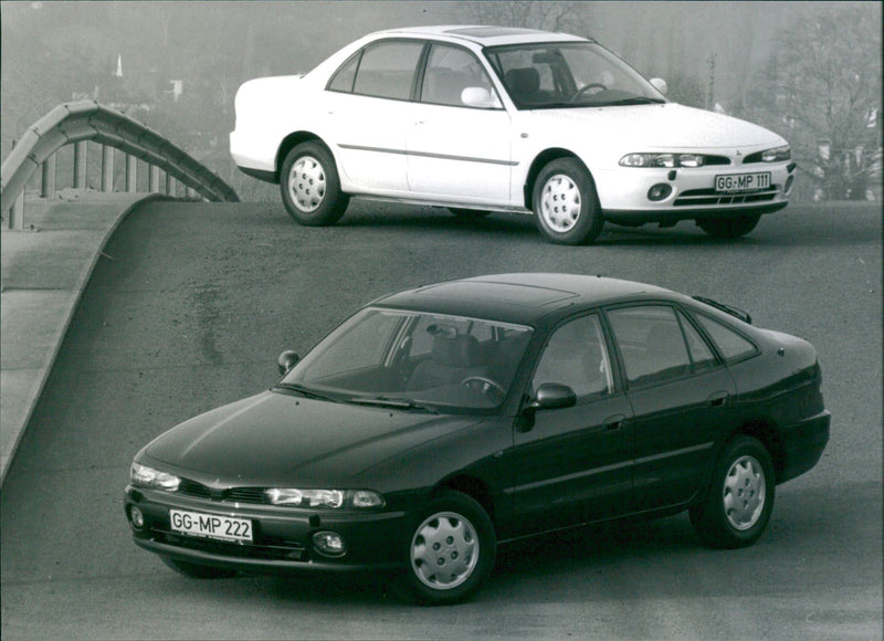 Mitsubishi Galant 2000 GLS and Mitsubishi Galant 2000 GLSi - Vintage Photograph