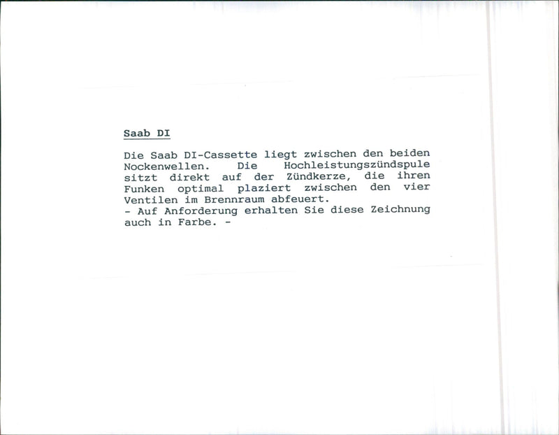 Saab DI - Vintage Photograph