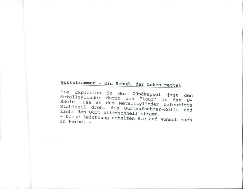 Saab Belt Tensioner - Vintage Photograph