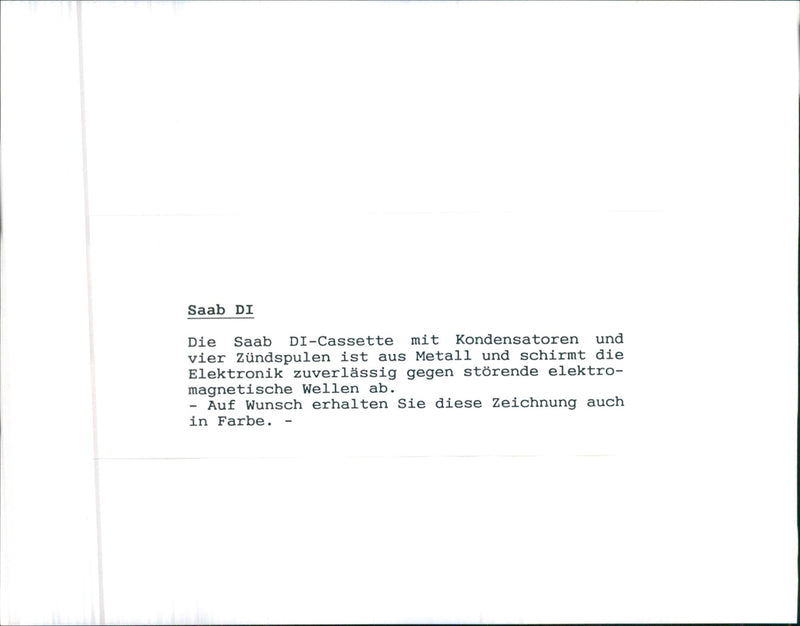 Saab DI - Vintage Photograph