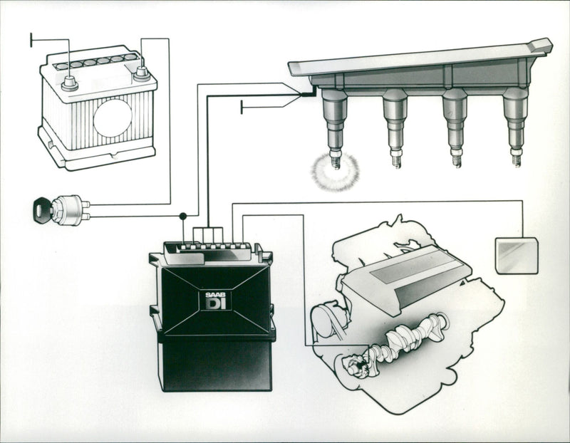 Saab DI - Vintage Photograph
