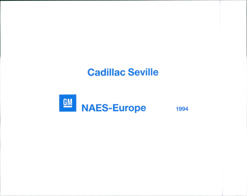 1994 Cadillac Seville - Vintage Photograph