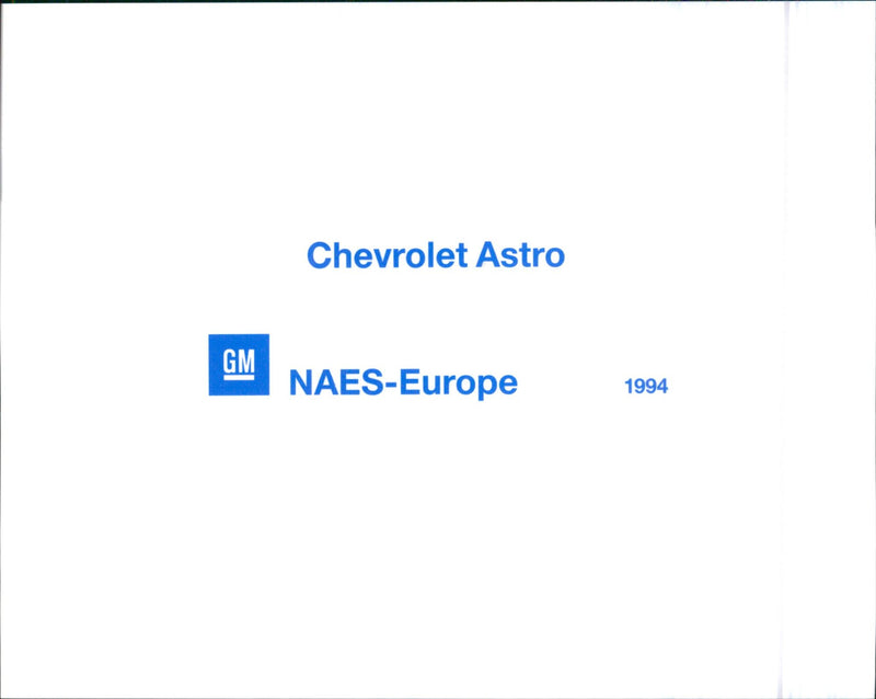 1994 Chevrolet Astro - Vintage Photograph