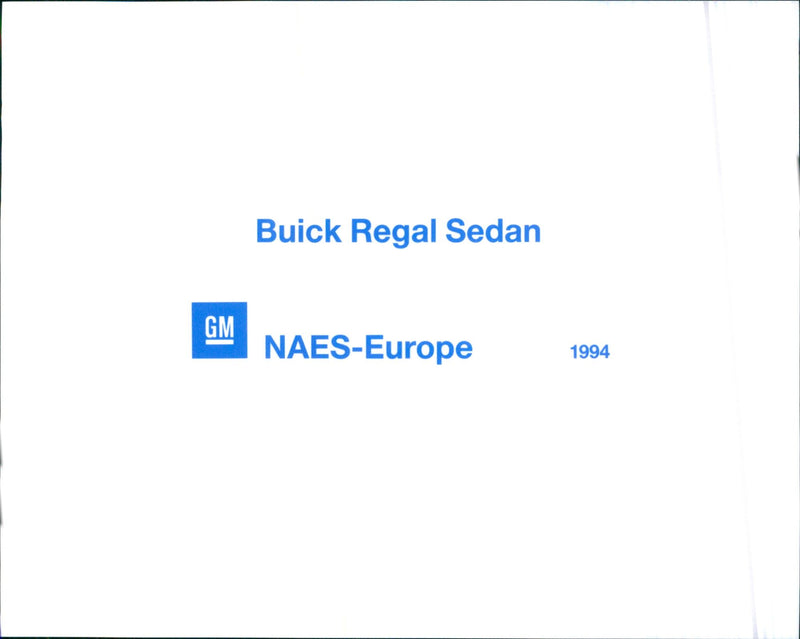 1994 Buick Regal Sedan - Vintage Photograph