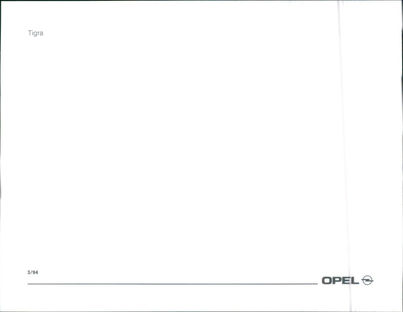 Opel Tigra - Vintage Photograph