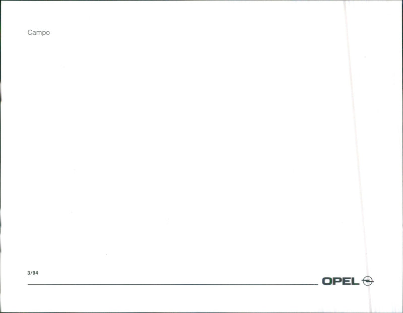 Opel Campo - Vintage Photograph