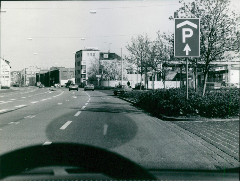 Car Parking - Vintage Photograph