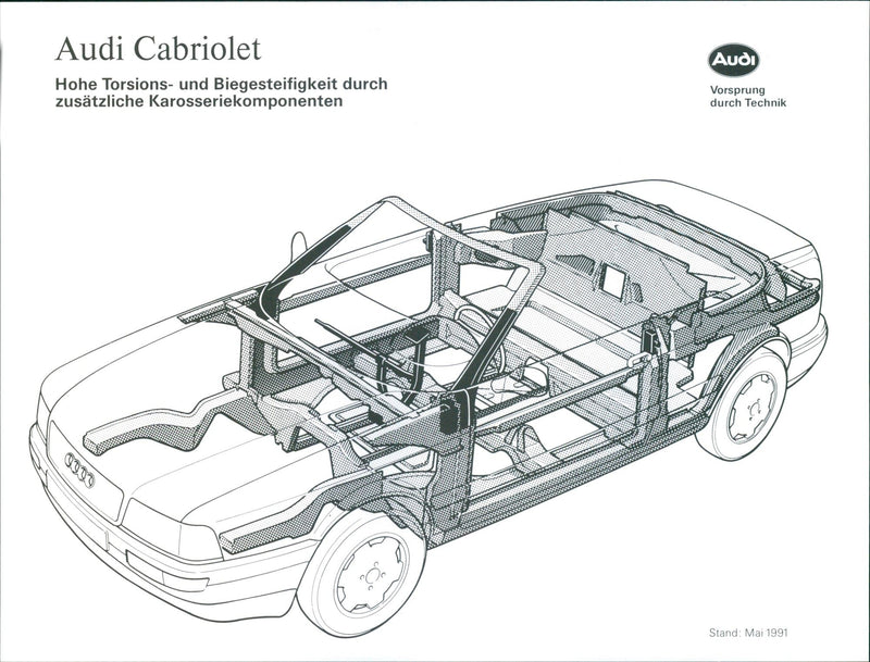 1991 Audi Cabriolet - Vintage Photograph