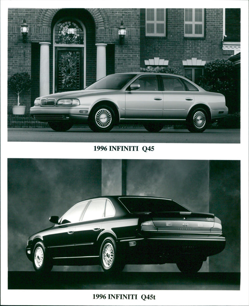 1996 Infiniti Q45 and 1996 Infiniti Q45t - Vintage Photograph