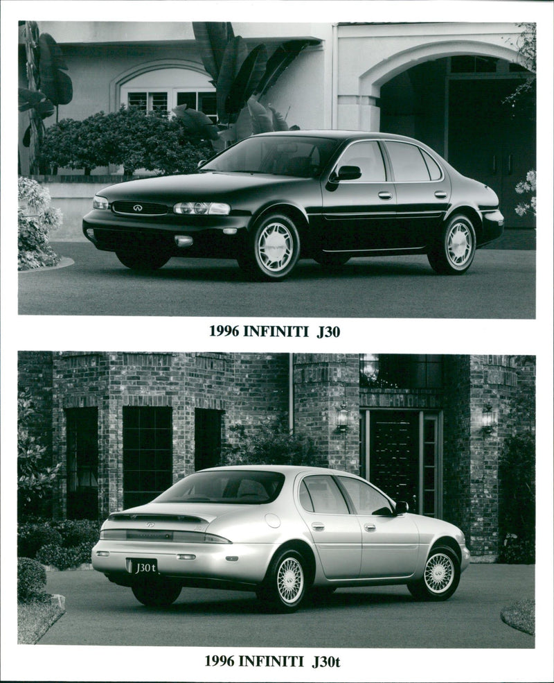 1996 Infiniti J30 and 1996 Infiniti J30t - Vintage Photograph