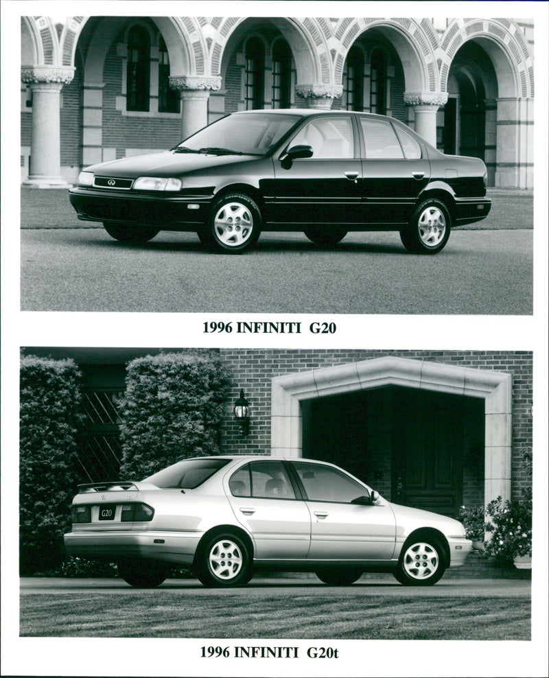 1996 Infiniti G20 and 1996 Infinit G20t - Vintage Photograph